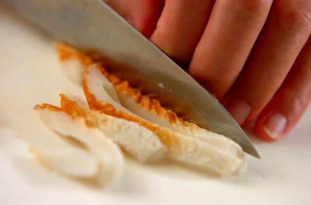 ちくわのくるくるサラダの作り方の手順1