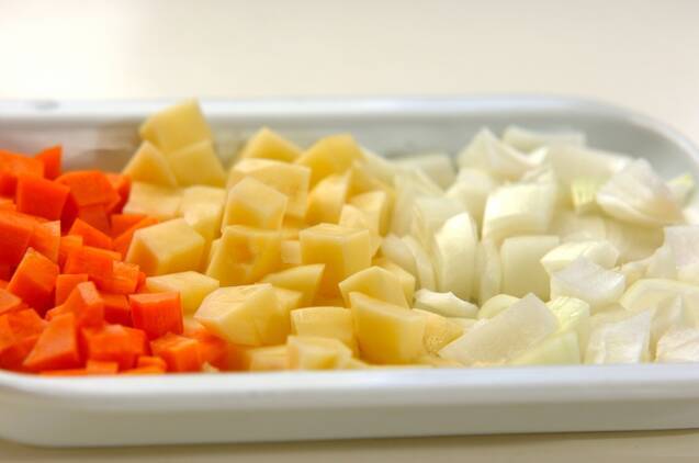 まろやかカレーちからうどんの作り方の手順2