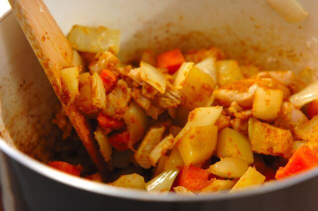 まろやかカレーちからうどんの作り方の手順5