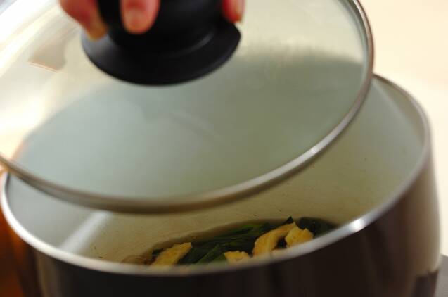 空心菜の煮浸しの作り方の手順3