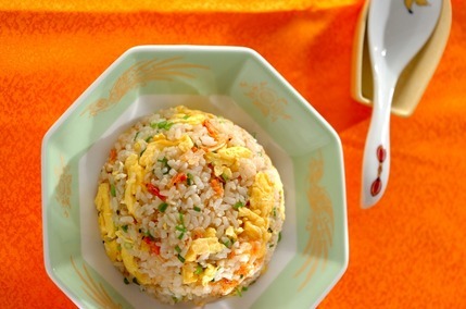 桜エビとネギのゴマ風味チャーハン