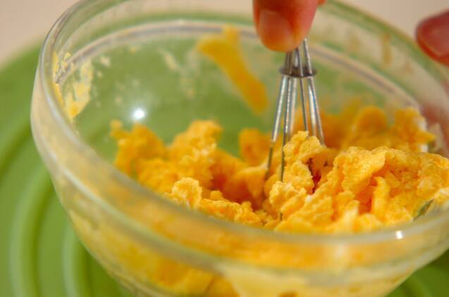 高野豆腐のそぼろ丼の作り方の手順4