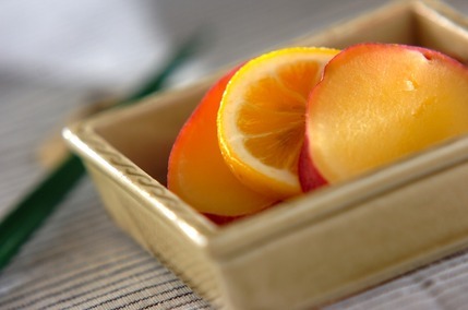 サツマイモのハチミツレモン煮