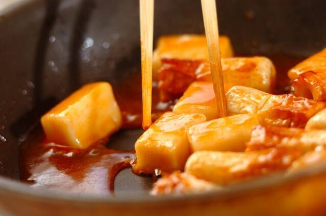 ちくわのトッポギ風の作り方の手順2