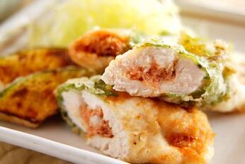 ささ身タラコはさみ揚げ