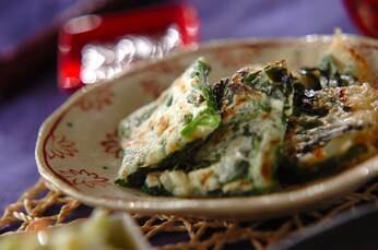 サクッと絶品！簡単ニラだけチヂミ