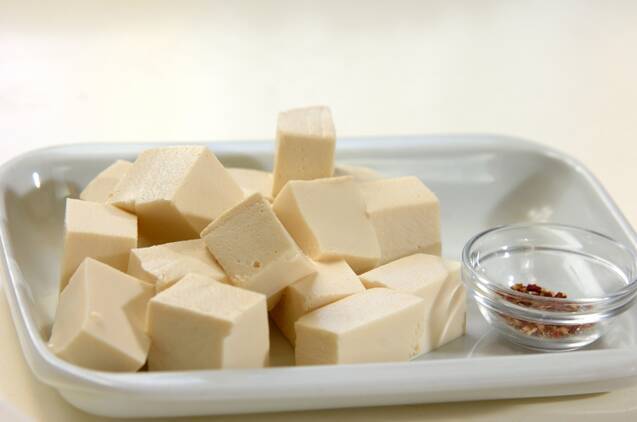 麻婆豆腐丼の作り方の手順1