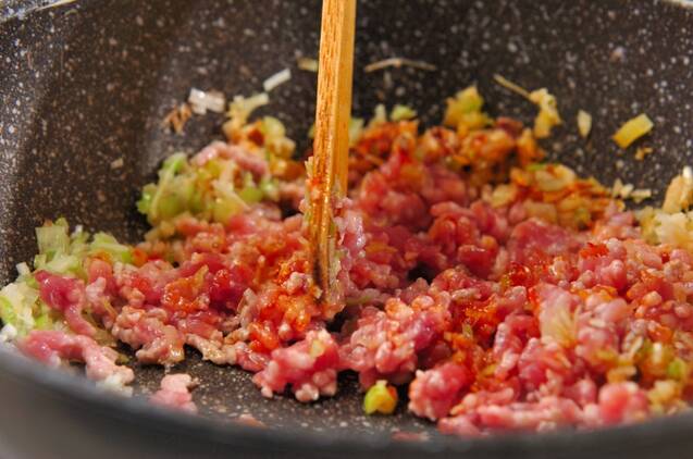 麻婆豆腐丼の作り方の手順3