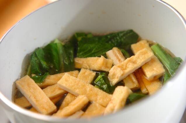 小松菜の煮浸しの作り方の手順4