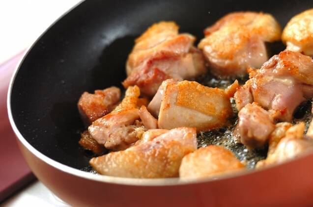 グリンピースと鶏肉の煮込みの作り方の手順3