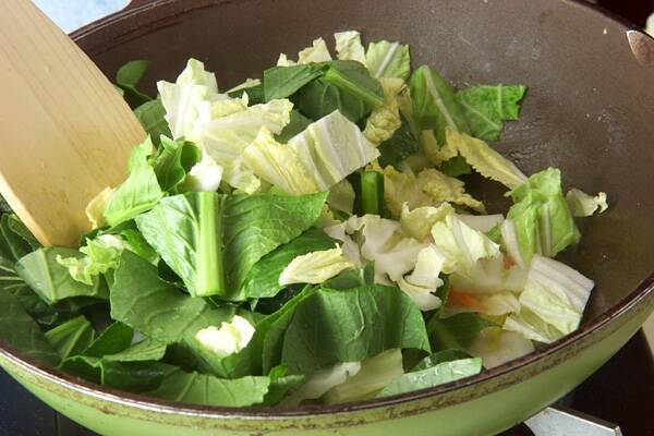 白菜と鶏肉のクリーム煮の作り方の手順7