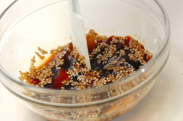 大葉のニンニクじょうゆ漬けの作り方の手順1