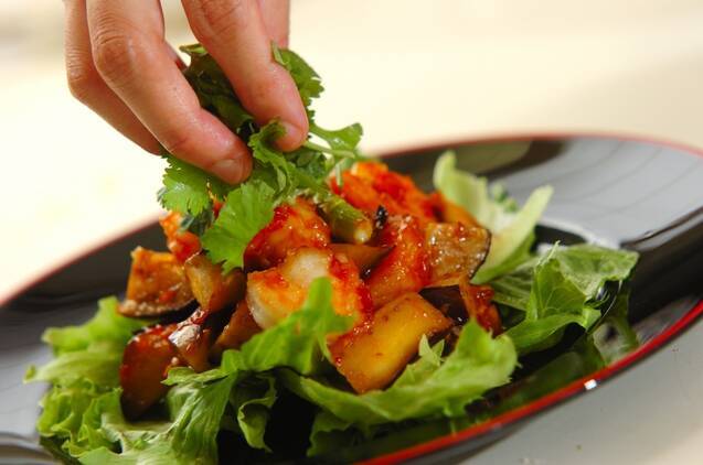 ナスのチリソース炒めの作り方の手順11