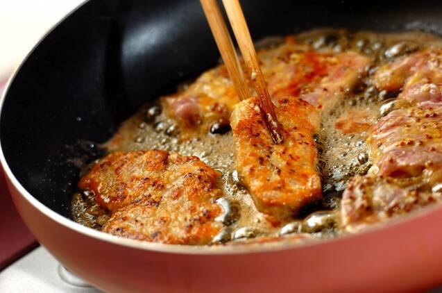 やわらかヒレ肉のポークピカタの作り方の手順4