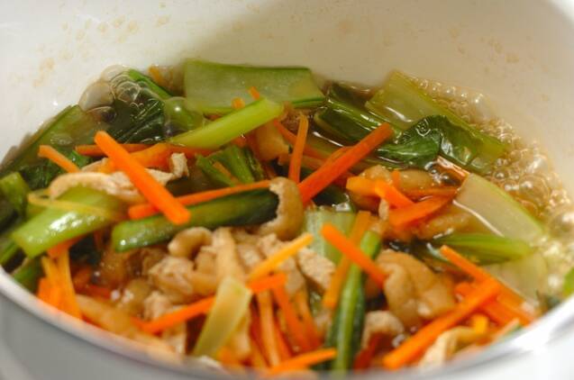 小松菜の煮びたしの作り方の手順2