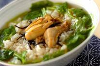 カキの佃煮だし茶漬け