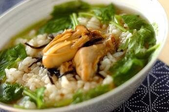 カキの佃煮だし茶漬け