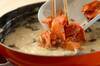 鮭のソイクリームパスタの作り方の手順6
