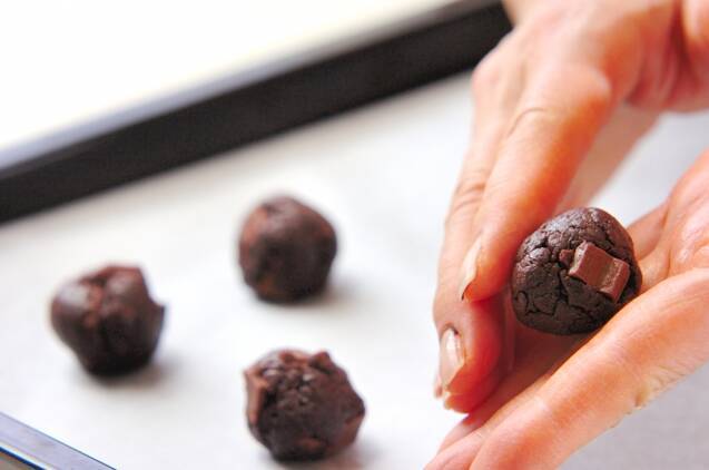 バレンタインチョコクッキーの作り方の手順4