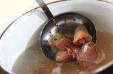 鶏レバーの甘辛煮の下準備1