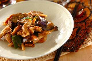 基本のなすの味噌炒め