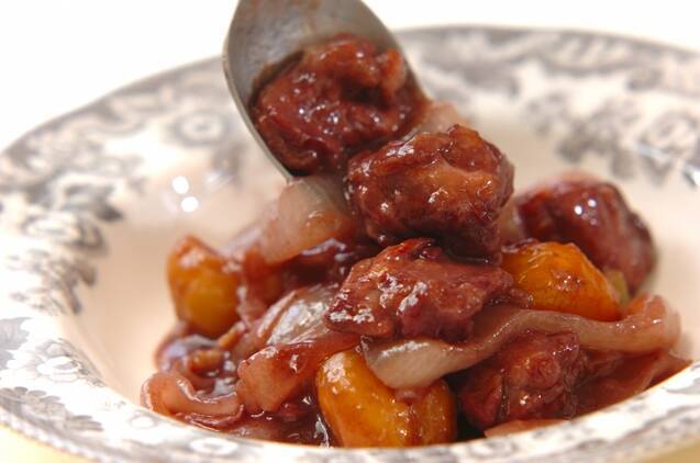 鶏もも肉と栗の赤ワイン蒸し煮の作り方の手順7