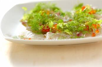 ハーブといただくカルパッチョ