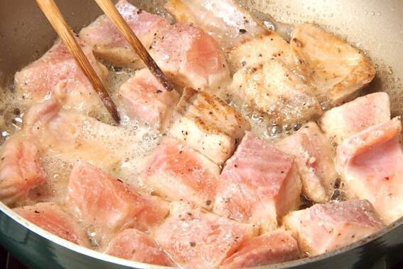 サーモンの白いシチューの作り方の手順10