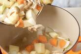 サーモンの白いシチューの作り方11