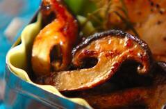 焼きシイタケのガーリックバター風味