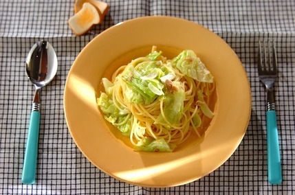 キャベツとツナのぺペロンチーノ