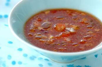 チアシードの美肌ガスパチョ