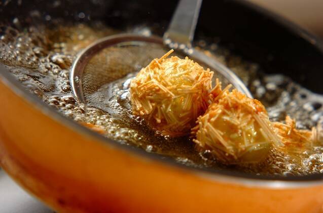 ふんわりいが栗揚げの作り方の手順5