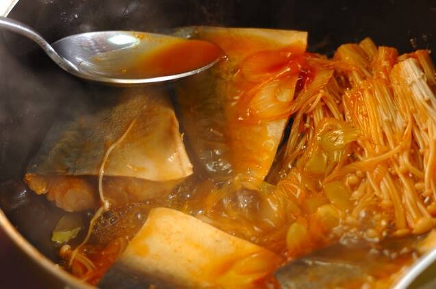 サバのコチュジャン煮の作り方の手順6