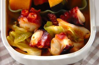 タコのピリ辛マヨ炒め