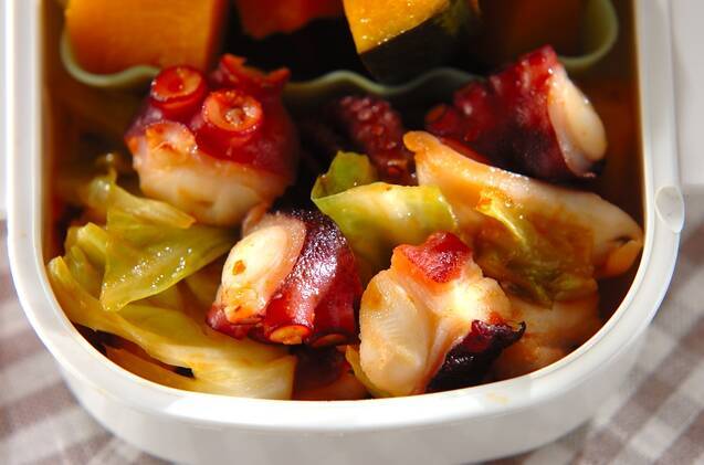 タコのピリ辛マヨ炒め