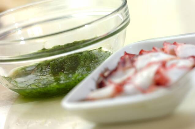 タコのおろしキュウリ和えの作り方の手順1
