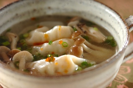 簡単餃子スープ