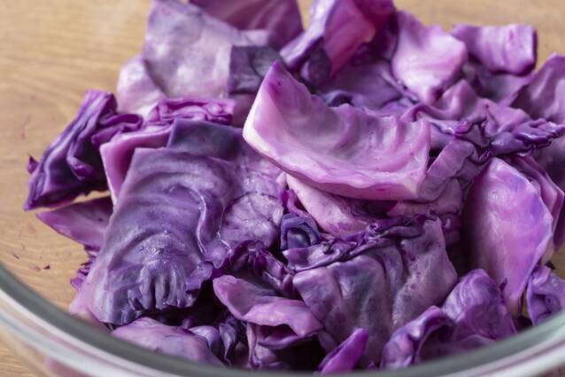 パープルのスパイダーキャベーゼの作り方の手順1