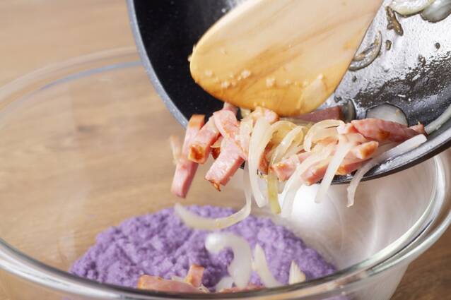 パープルのスパイダーキャベーゼの作り方の手順7