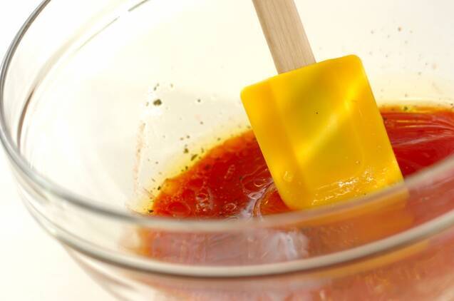 ささ身とトマトの冷製スパゲティーの作り方の手順6