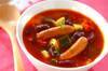 ソーセージと豆のスープの作り方の手順