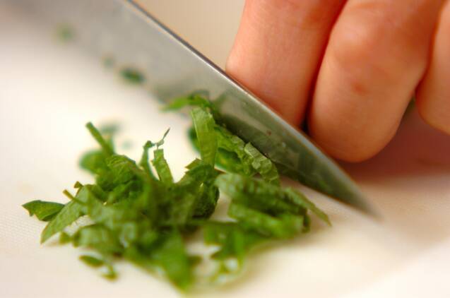ヤリイカと甘エビの丼の作り方の手順1