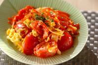 ミディトマトのふんわり卵炒め
