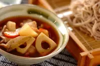 根菜のうま煮つけそば