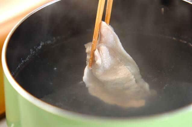 豚しゃぶのサラダ素麺の作り方の手順2