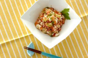 タコとトマトのサラダ