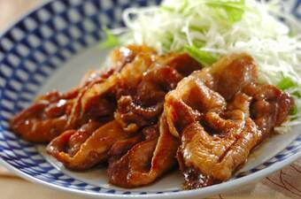 簡単!豚肉の生姜焼き ハチミツが隠し味