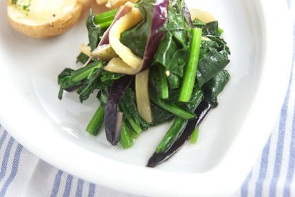 ほうれん草ニンニク炒め