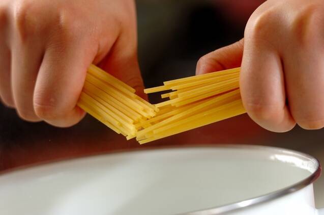 スパゲティーサラダの作り方の手順2